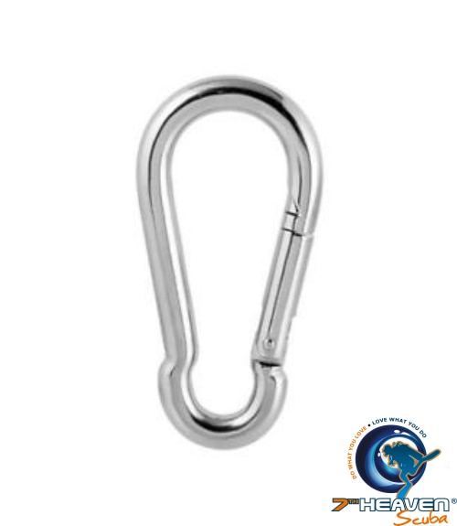 Clip – H2O – Shackle/Carabiner – Stainless Steel – Large – 80mm – 7th  Heaven Scuba